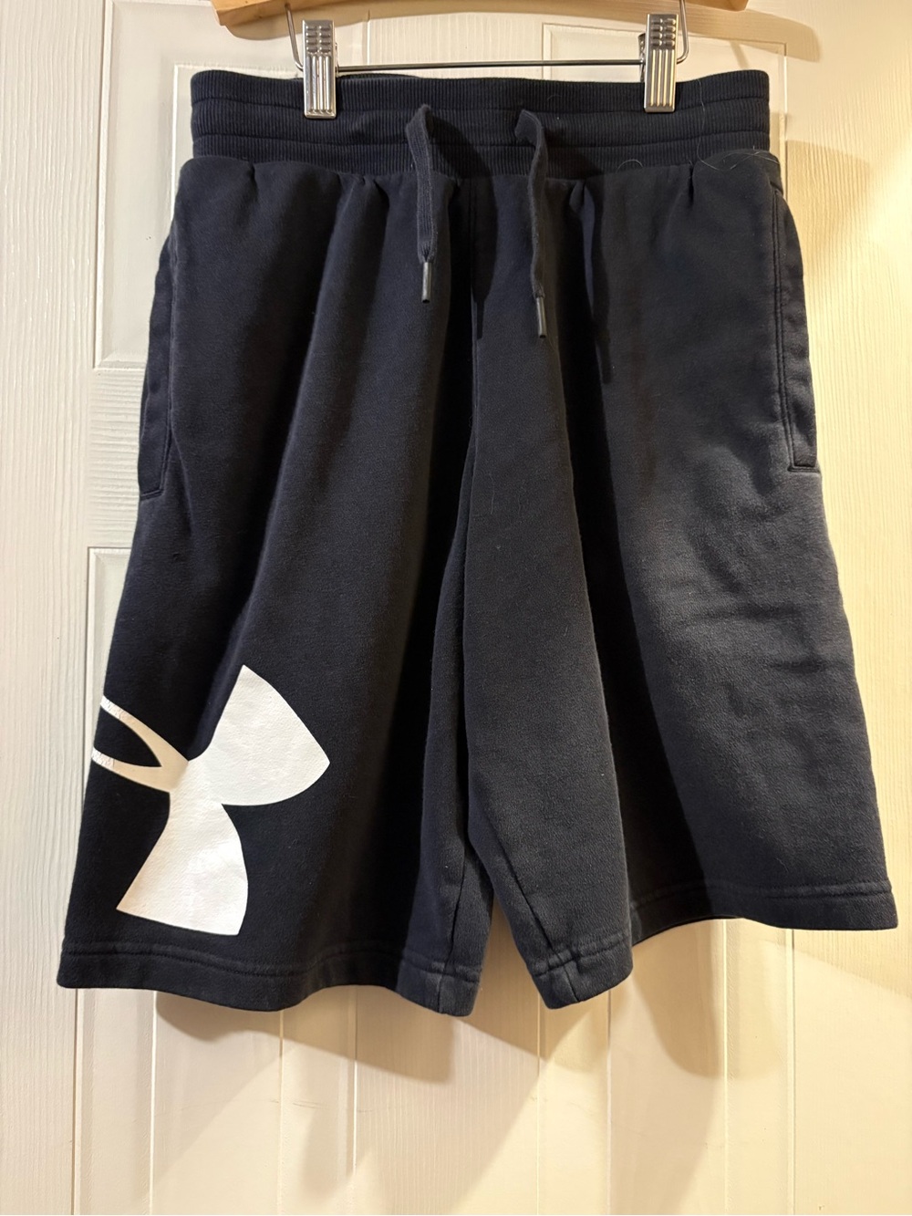 Under Armour Black Shorts with White Logo Accent